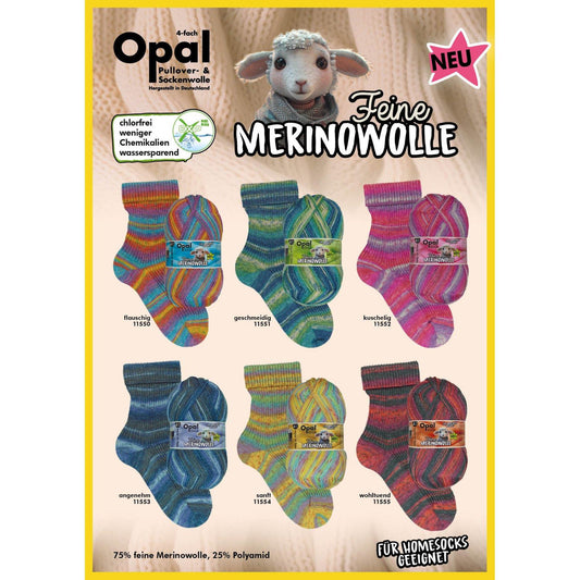 Opal Fine Merino Wool/ Feine Merinowolle