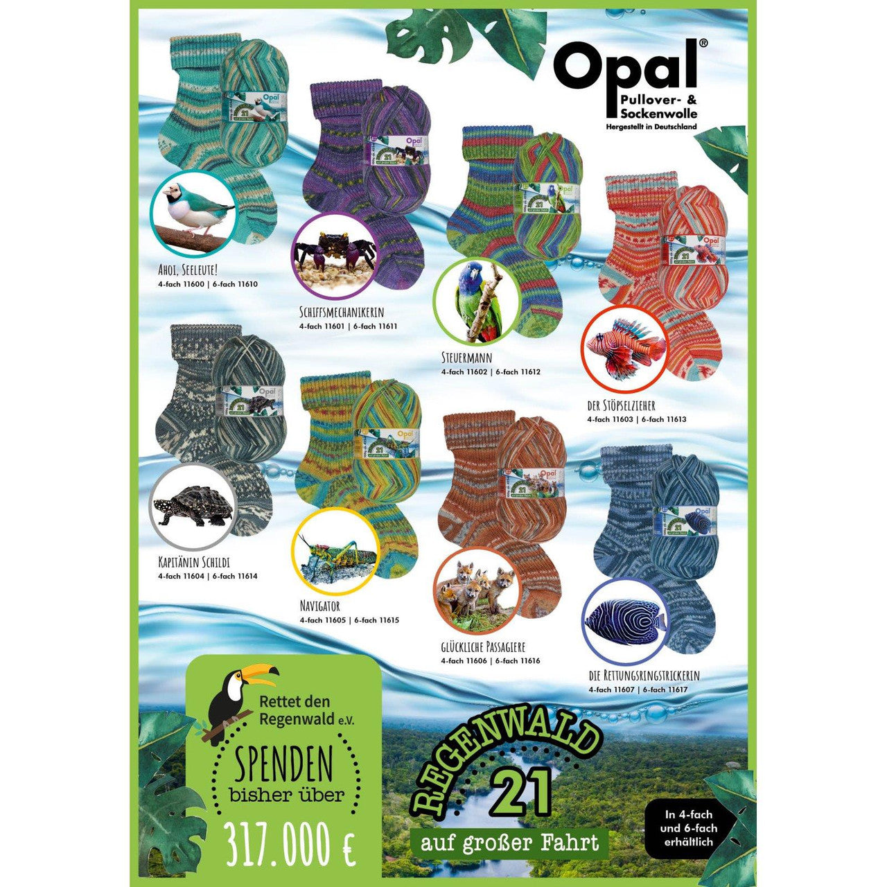 Opal Rainforest 21 "On a Longer Journey"/ Regenwald 21 "auf grosser Fahrt"