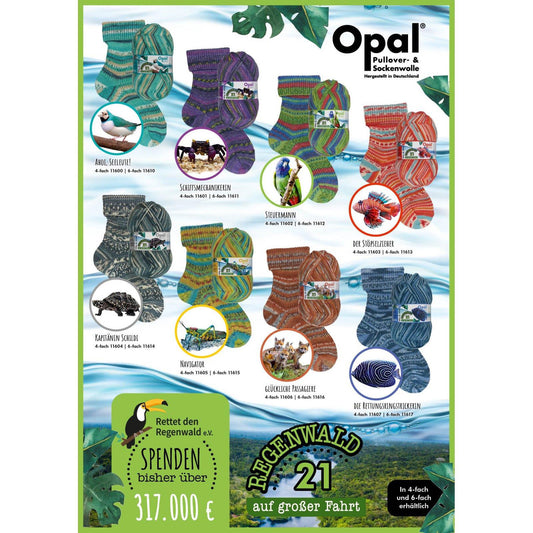 Opal Rainforest 21 "On a Longer Journey"/ Regenwald 21 "auf grosser Fahrt"