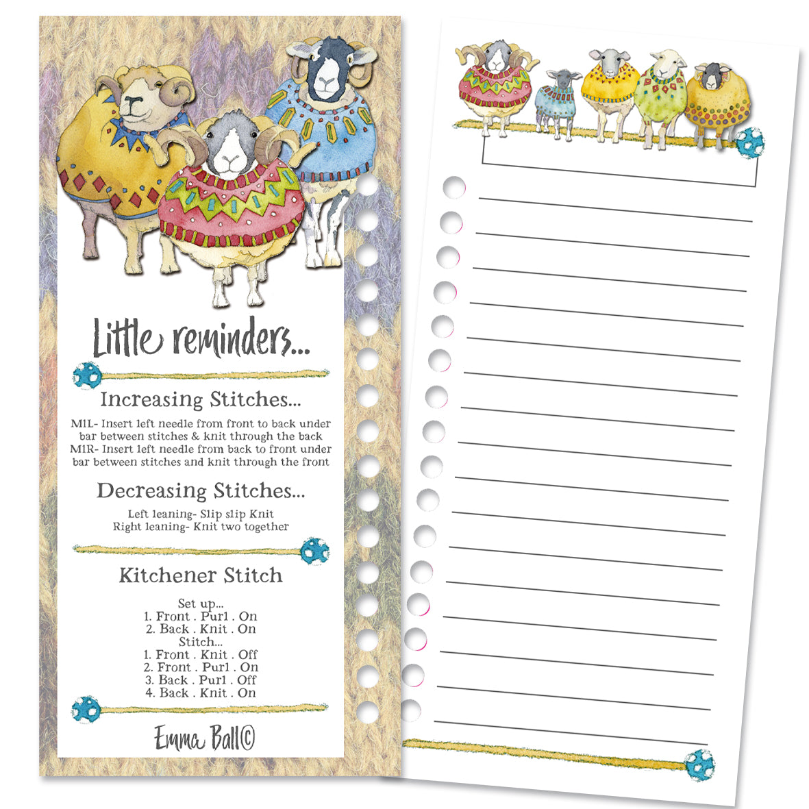 Emma Ball -  Colour Chart Cards (Knitting)