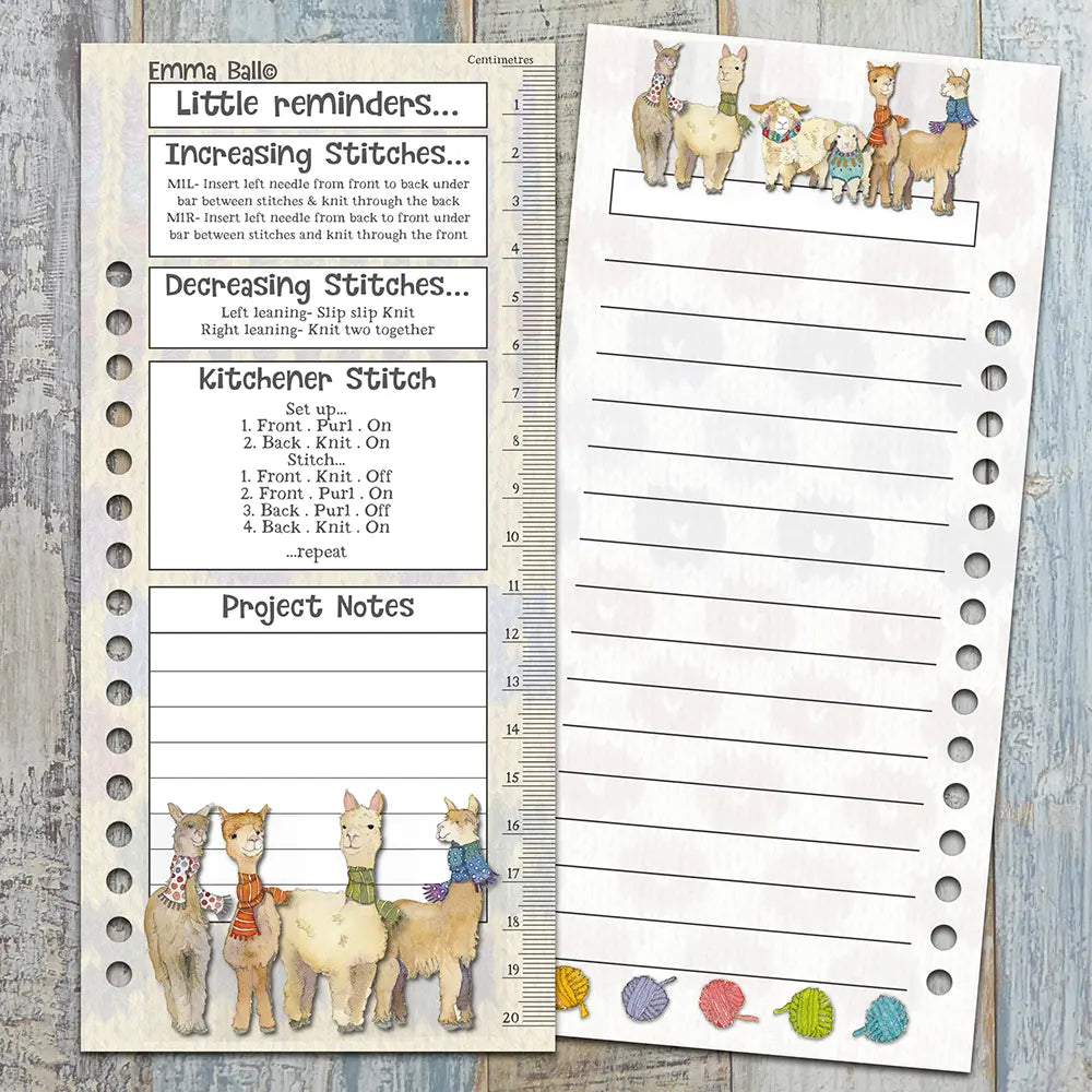 Emma Ball -  Colour Chart Cards (Knitting)